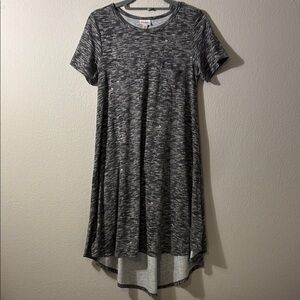 LuLaRoe Carly Gray High-Low T-Shirt Dress